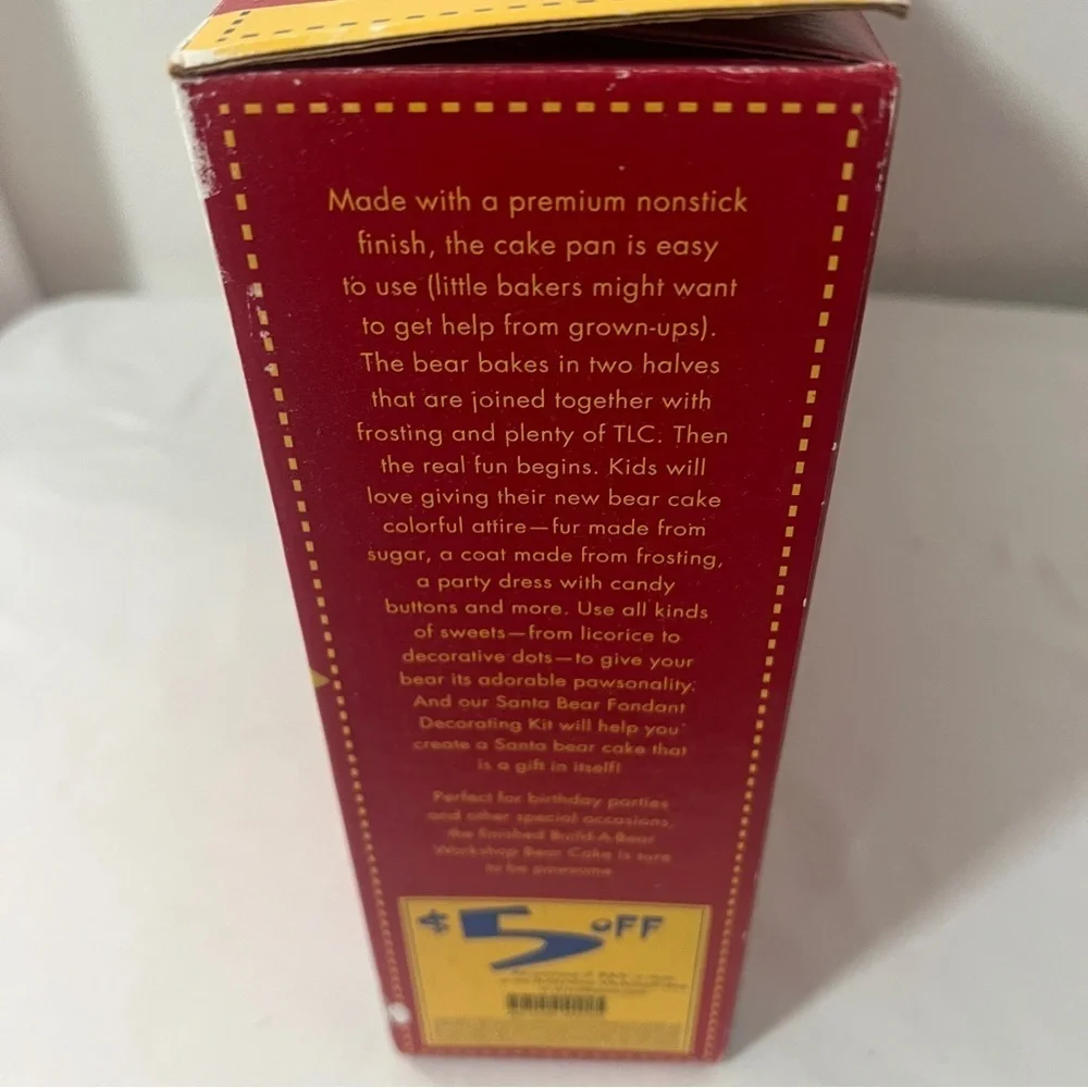 Nordic Ware Nonstick William Sonoma 3D Build A Bear Cake Pan NWOT Cast Aluminum